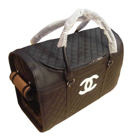 chanel pet|chanel small dog carrier.